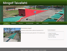 Tablet Screenshot of minigolftaivallahti.com